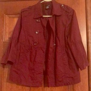 Cute wine colored jacket
